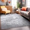 World Rug Gallery Distressed Abstract Watercolor Area Rug 7'10'' x 10' Gray 928GRAY8X10 - alternate 1